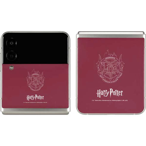 Wizarding Worlds Harry Potter Hogwarts Crest Galaxy Z Flip3 5G Skin
